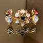 Double Fingers Polki Ring VNR120