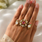 Double Fingers Polki Ring VNR120