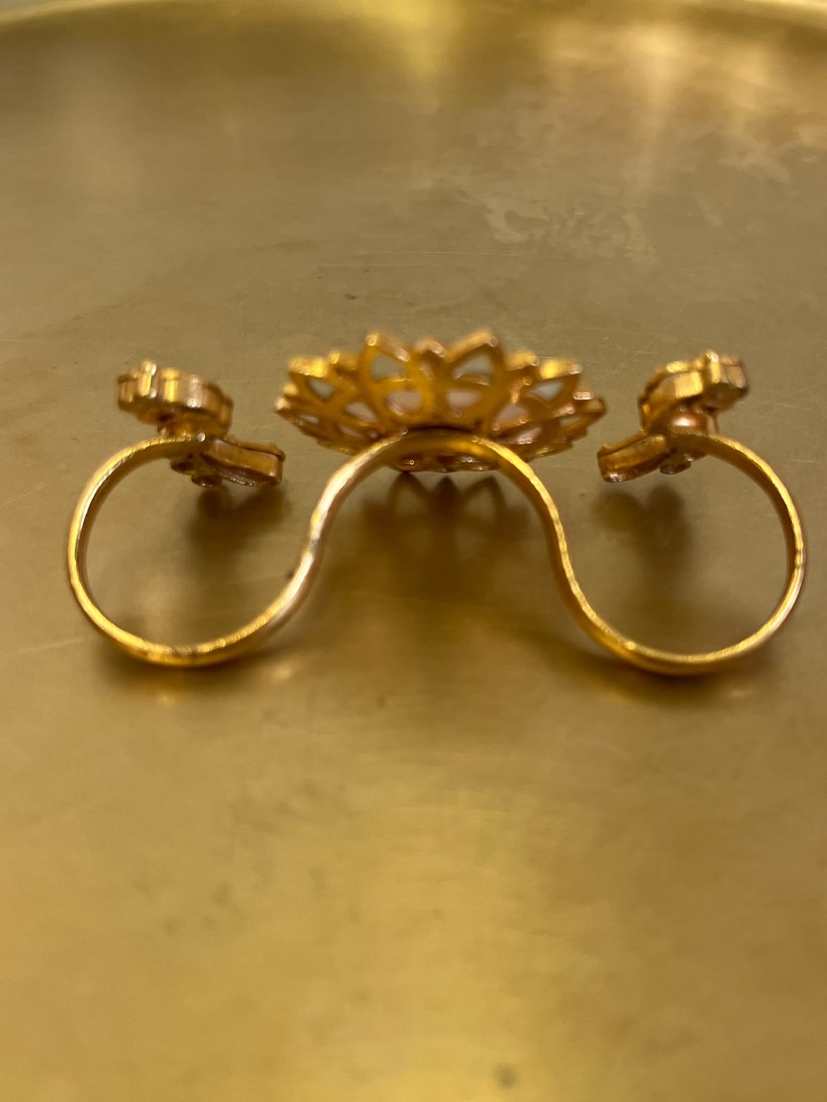 MOP Double Fingers Ring VNR121