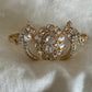 Bird Motif Polki Triple Finger Ring VNR125