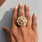 White Polki Class Ring VNR140
