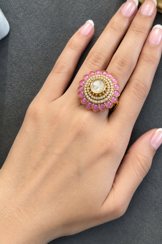 Flamingo Polki Ring VNR147