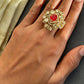 Royal Red Polki Ring VNR148