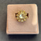 Floral Yellow Polki Ring VNR153