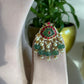 Green Stone Choker Set- VNN230