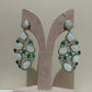 Green MOP Diamond Earrings VNE102