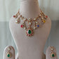 Multi Colour Polki Necklace Set VNN411