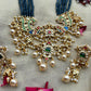 Peacock Blue Rani Har Set - VNN652