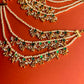 Green Red Jadau 3 Layered Earchian -VNEC027