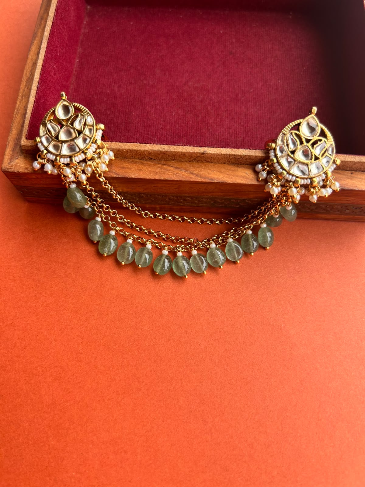 Double Chand Hanging Ring - VNR137