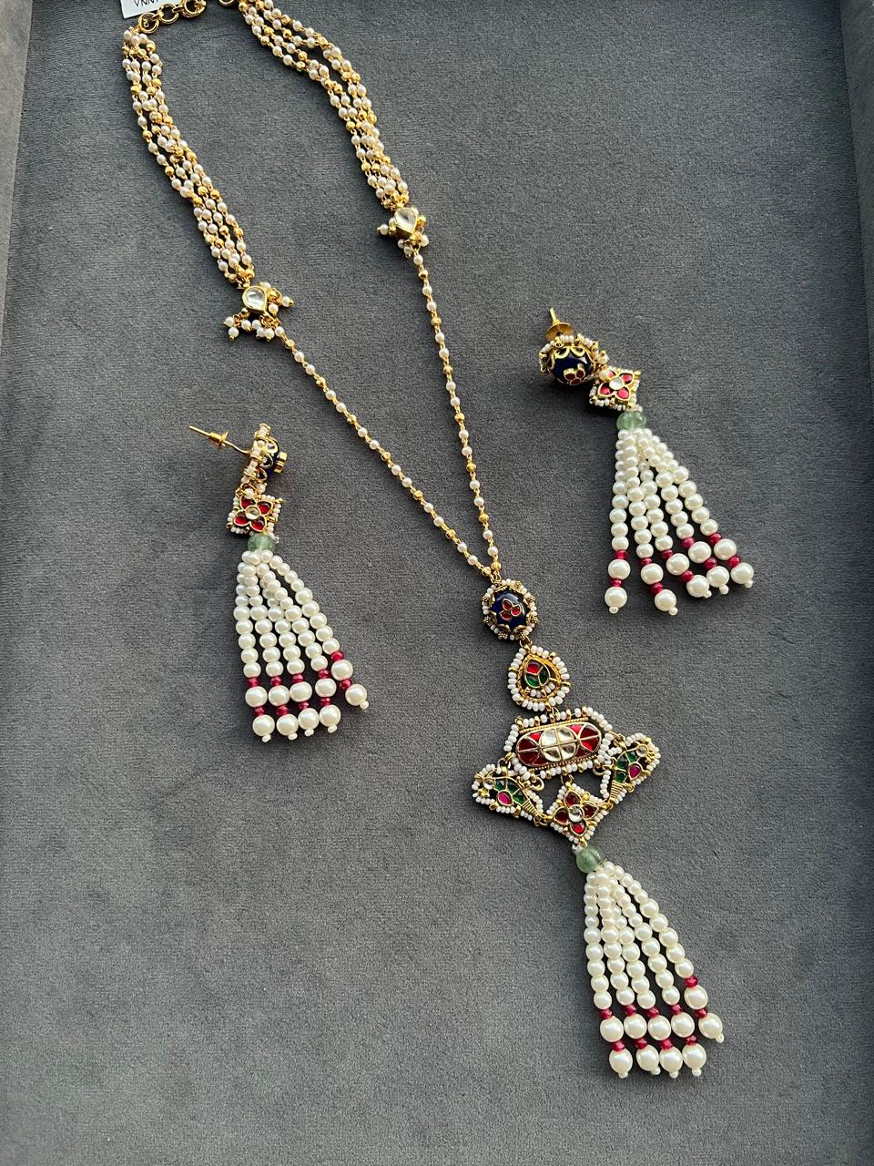 Neel Mayur Tassel Necklace Set VNN746