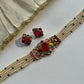 Multi Stone Pearl Chokar Set VNN569