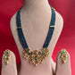 Peacock Blue Rani Har Set - VNN652