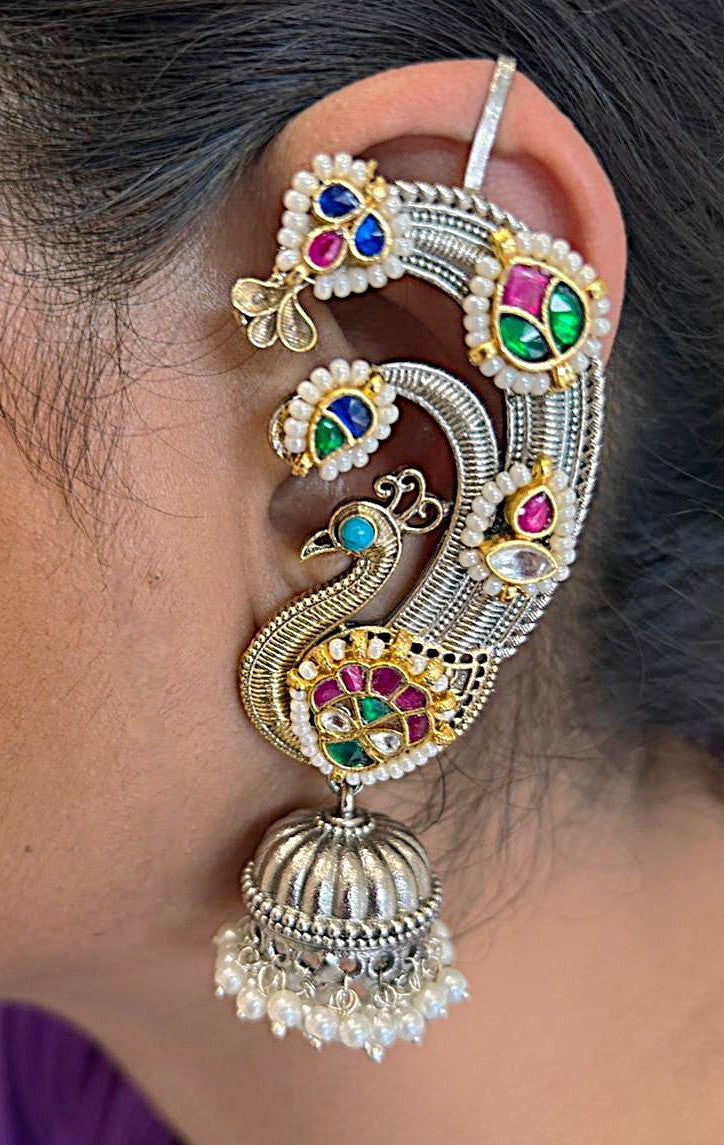 Mayur Dual tone Dulls Earcuffs - VNG258