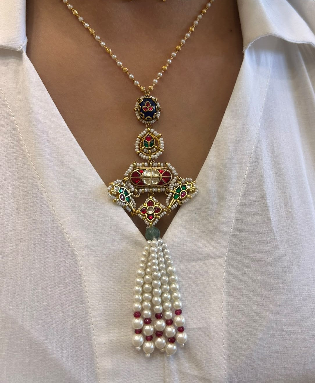 Neel Mayur Tassel Necklace Set VNN746