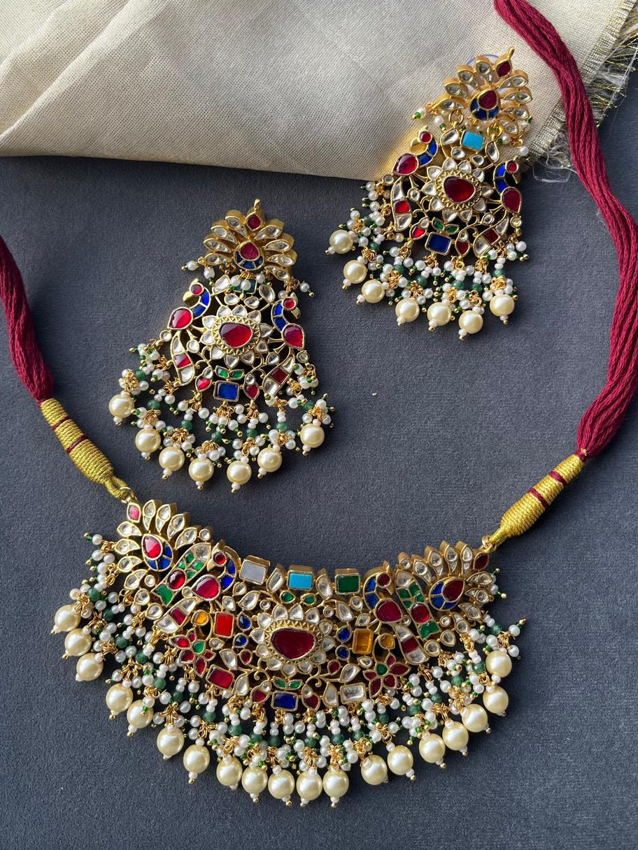 Navratna Choker Set VNN721