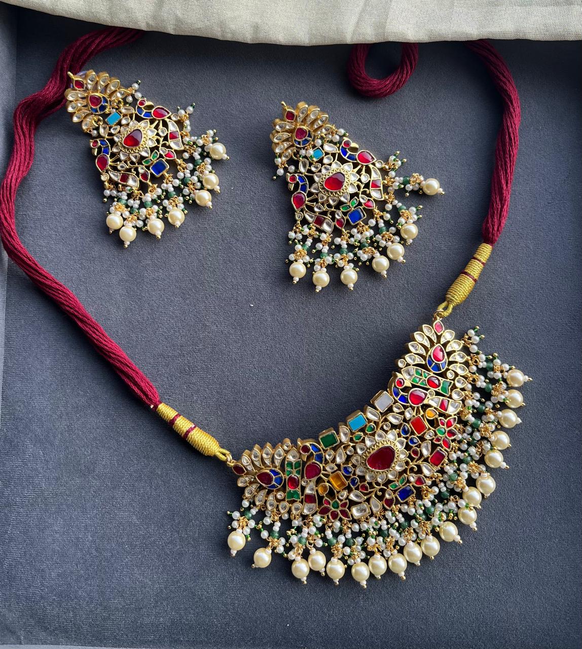 Navratna Choker Set VNN721