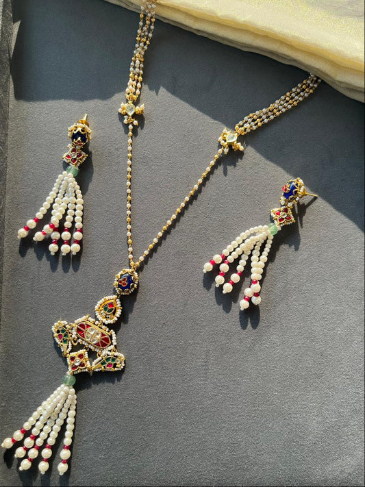Neel Mayur Tassel Necklace Set VNN746
