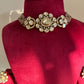 Multi Strand Beads Floral Polki Chokar Set VNN603
