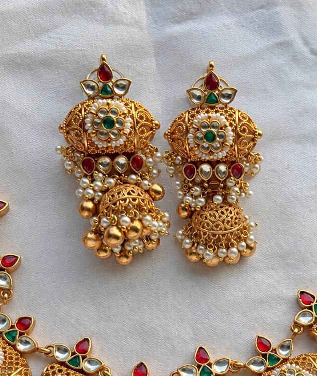 Dodi Multi Jadau Necklace Set VNN469